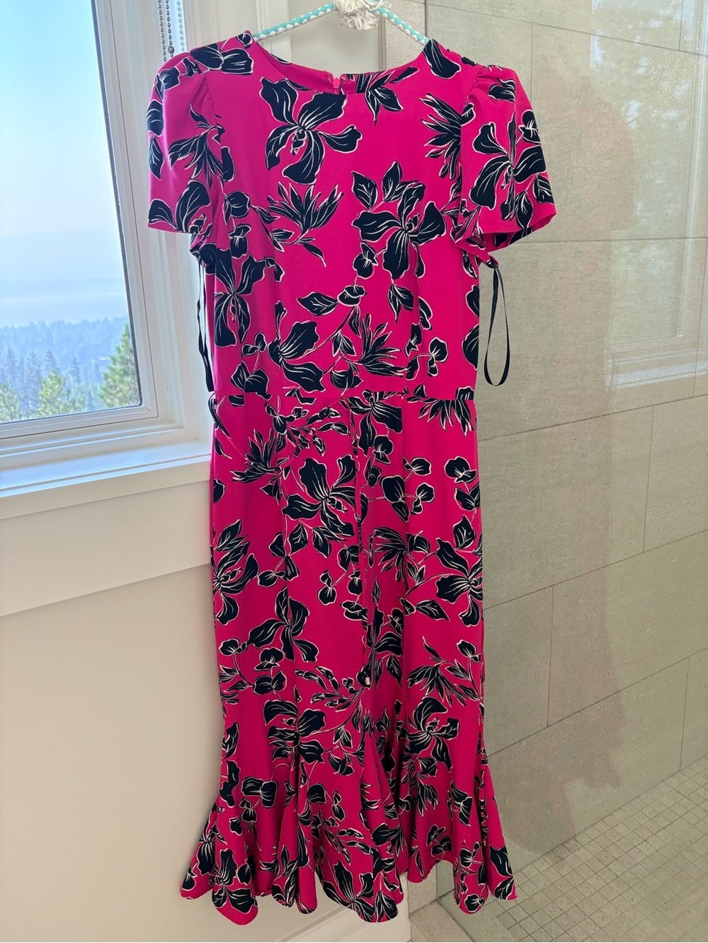 Tommy Hilfiger Hot Pink Floral Print Dress